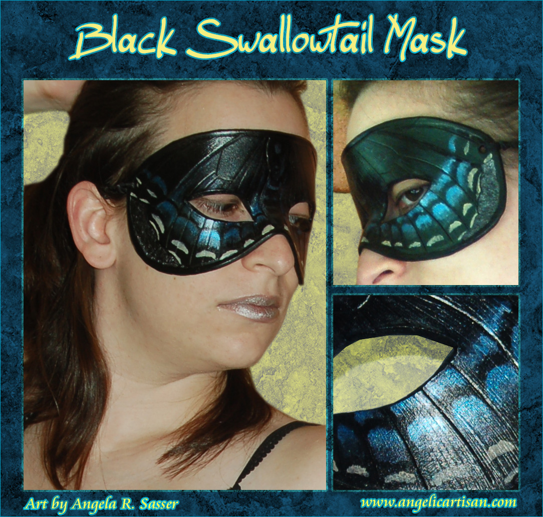 Black Swallowtail Butterfly Mask