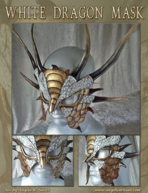 White Horned Dragon Mask