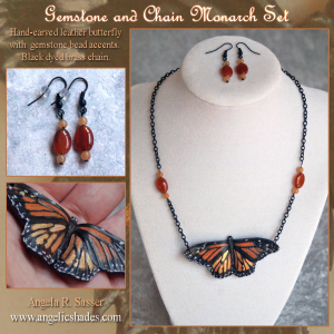 Monarch in Chains Necklace